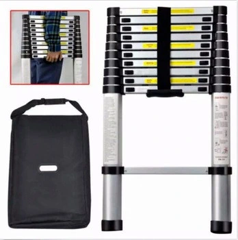 3.8m Lightweight Aluminium Telescopic Portable Step Ladder En131