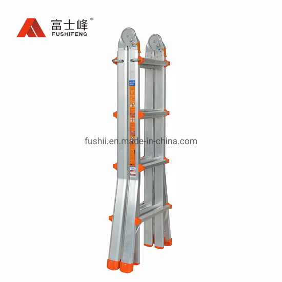 Flared Legs Multipurpose Aluminum Giant Foldable Ladder for Stairs