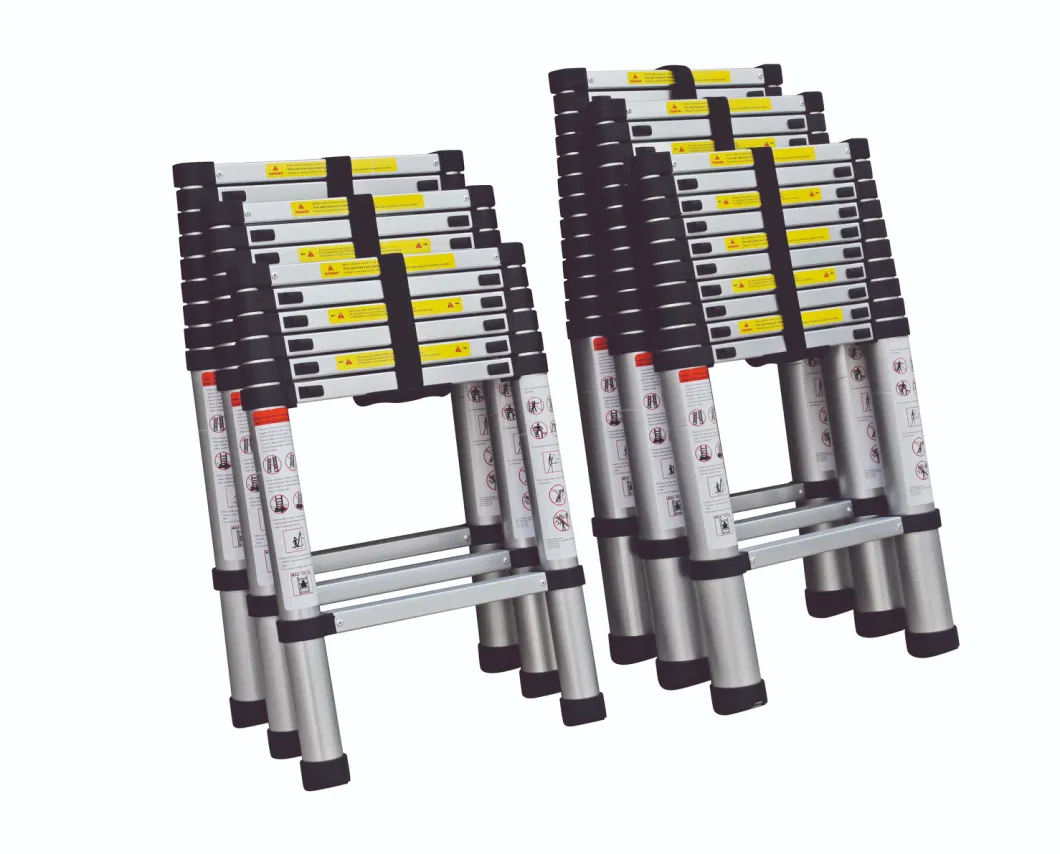 New Single Straight Folding Step Telescopic Aluminium Ladder